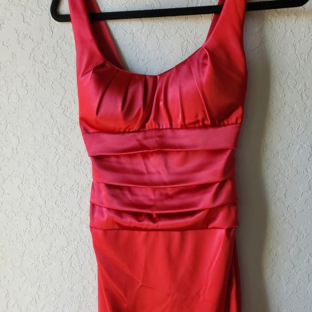 Short red dress